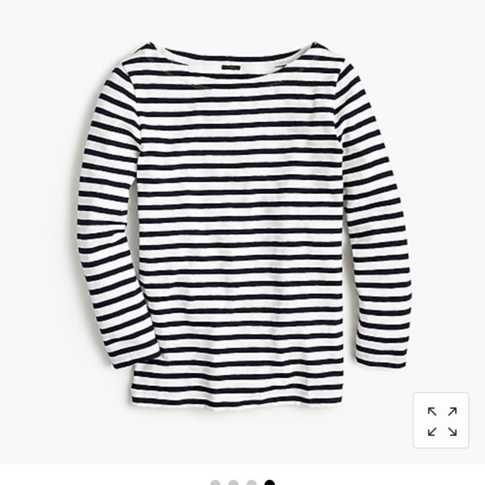 J.Crew Striped boatneck T-shirt, M
